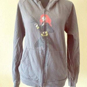One of a kind black widow hoodie medium